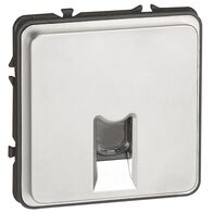 Soliroc Data outlet 1 gang RJ45 FTP Cat6 magnesium