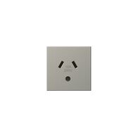 Arteor modular - Single powerpoint autoswitch mechanism 1 gang 10A 240V a.c. with round earth magnesium