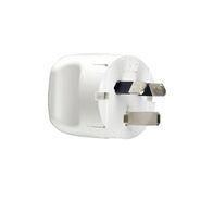 HPM 10A 3 Pins Finger Grip Rigid Impact Resisant Plug Top White
