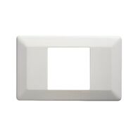 Como - Horizontal coverplate horizontal 1 gang or for electronic mechs 2 modules white