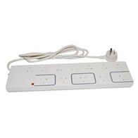 HPM General Purpose 12 Outlet 175J Surge Protected Powerboard White