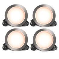 HPM DLI 7W 700lm LED Warm White Dimmable Downlight with Integrated Driver 90mm Brushed Chrome - Pack of 4