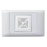 Excel Life - Common plate - Bell electronic 1 gang 12-48V a.c. 80dB at 1m white