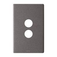 Excel Life EM Series Grid & Plate 2 Gang Urban Grey