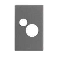 Excel Life Vertical Single Powerpoint Coverplate Urban Grey