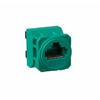 Excel Life - RJ45 socket/mechanism Cat6 UTP 8 contacts green