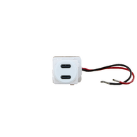 Excel Life Type C+C 15W USB Charger Mechanism White