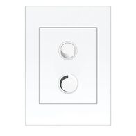 HPM VIVO 250VA 2 Wire Trailing Edge Rotary Dimmer White
