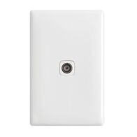 Linea - TV outlet PAL F-type 1 gang 75 Ohm white