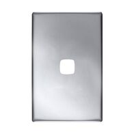 Linea - Coverplate 1 gang matt silver