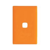 Linea - Coverplate 1 gang soft touch orange