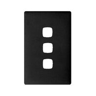Linea - Coverplate 3 gang asphalt