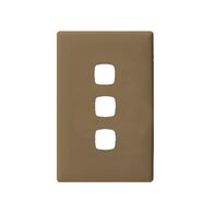 Linea Coverplate 3 gang ninja khaki