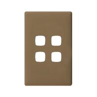 Linea - Coverplate 4 gang ninja khaki