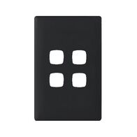 Linea - Coverplate 4 gang midnight dash