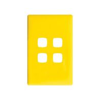 Linea Coverplate 4 gang sunshine