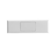 Excel - Grid & plate For 770 series mechanisms - 6 gang blank & narrow blank narrow white