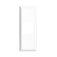 Excel - Architrave grid & plate 1 gang white