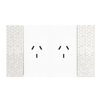 Bticino Living Now 4 Module Double Powerpoint Coverplate Pixel