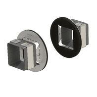 EZ-Path Series 33 1 Gang Circular Wall Fixing Plate Pair