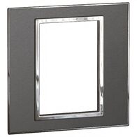 ARTEOR Square 3 Module Coverplate Brushed Black