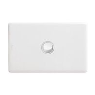 Excel Life Single Pole Double Throw Horizontal Rocker Switch 1 Gang Gloss White