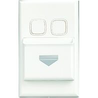 Excel Hospitality Keycard Switch - 2 x 20A Switches with Base Pocket Neons