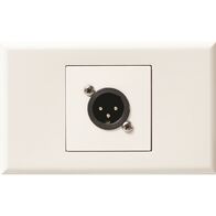 Excel - XLR outlet 1 gang gloss white