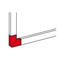 DLP PVC 50x105mm Trunking Flat Elbow White