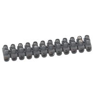 Accessory - Terminal strips 12 sections 2.5mm² polypropylene black 24A Imax