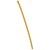 CAB3 - Markers for terminal blocks and wiring 0.15 to 0.5mm² black letters on yellow background 0.15-0.5mm² letter U pack of 300