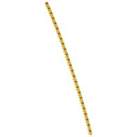 CAB3 - Markers for terminal blocks and wiring 0.15 to 0.5mm² black symbols on yellow background 0.15-0.5mm² symbol DC pack of 300
