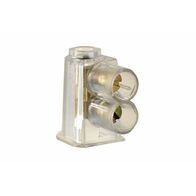 HPM 40A 2 Screws Heavy Duty Insulated and Earth Cable Connector 6mm Hole Clear - 50 Pack
