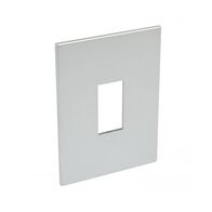 ARTEOR Square 1 Module Vertical Coverplate Soft Aluminium