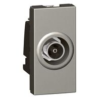 Arteor modular - TV socket F-type shielded with screws 0-2.4GHz 1 module magnesium