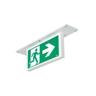 Securit Galaxy LED Recessed 4W Emergency Exit Sign - Single Sided Running Man RIGHT