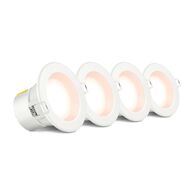 HPM DLI 7W 740lm LED Warm White Non-dimmable Downlight with Integrated Driver 90mm White - Pack of 4