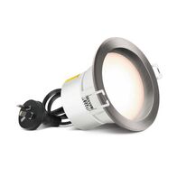 HPM DLI Tri-Colour 7W LED Dimmable Downlight with Integrated Driver Brushed Chrome 90mm