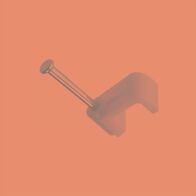 HPM Flat Type Cable Clips 5mm White - 200 Pack