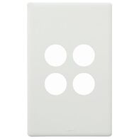 Excel Life Switch Coverplate 4 Gang Gloss White