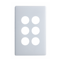 Excel Life Switch Coverplate 6 Gang Ice