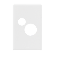 Excel Life Vertical Single Powerpoint Coverplate Gloss White