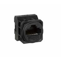 Excel Life - RJ45 socket/mechanism Cat6 UTP 8 contacts black