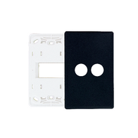 Excel Life Smart Grid & Plate for 1 Wireless Master Switch or Blind Switch Matt Black