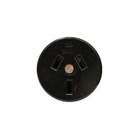 HPM 10A 3 Pins Plug Base for 2.5mm Panels Black