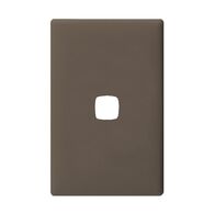 Linea - Coverplate 1 gang soft touch dark grey