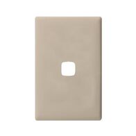 Linea - Coverplate 1 gang soft touch light grey