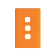 Linea Coverplate 3 gang orange crush
