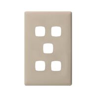 Linea - Coverplate 5 gang ghost gum