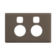 Linea Powerpoint coverplate 2 gang with extra safety wet elephant